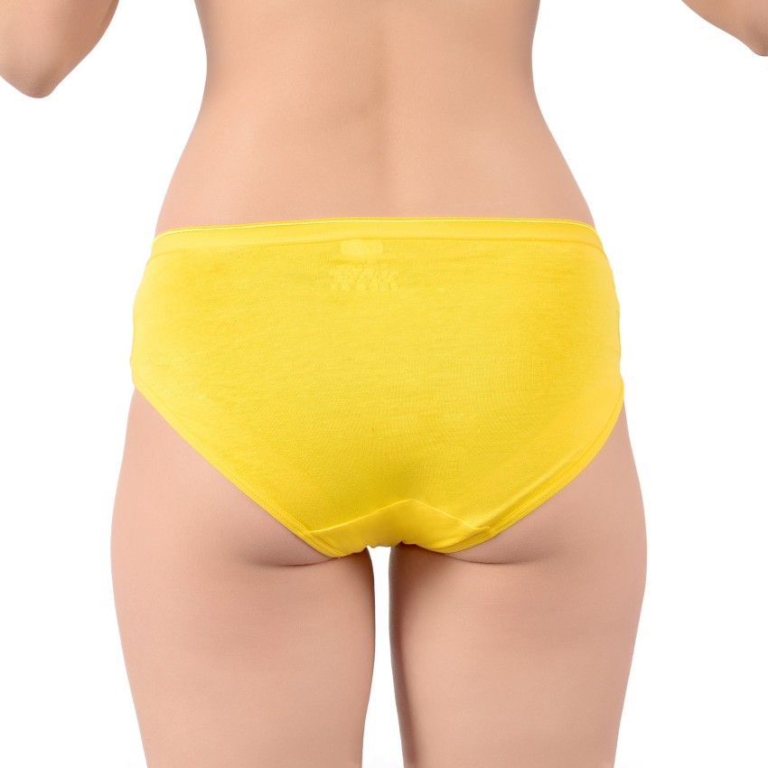 FEMULA Women Hipster Yellow Panty - Buy FEMULA Women Hipster Yellow Panty  Online at Best Prices in India