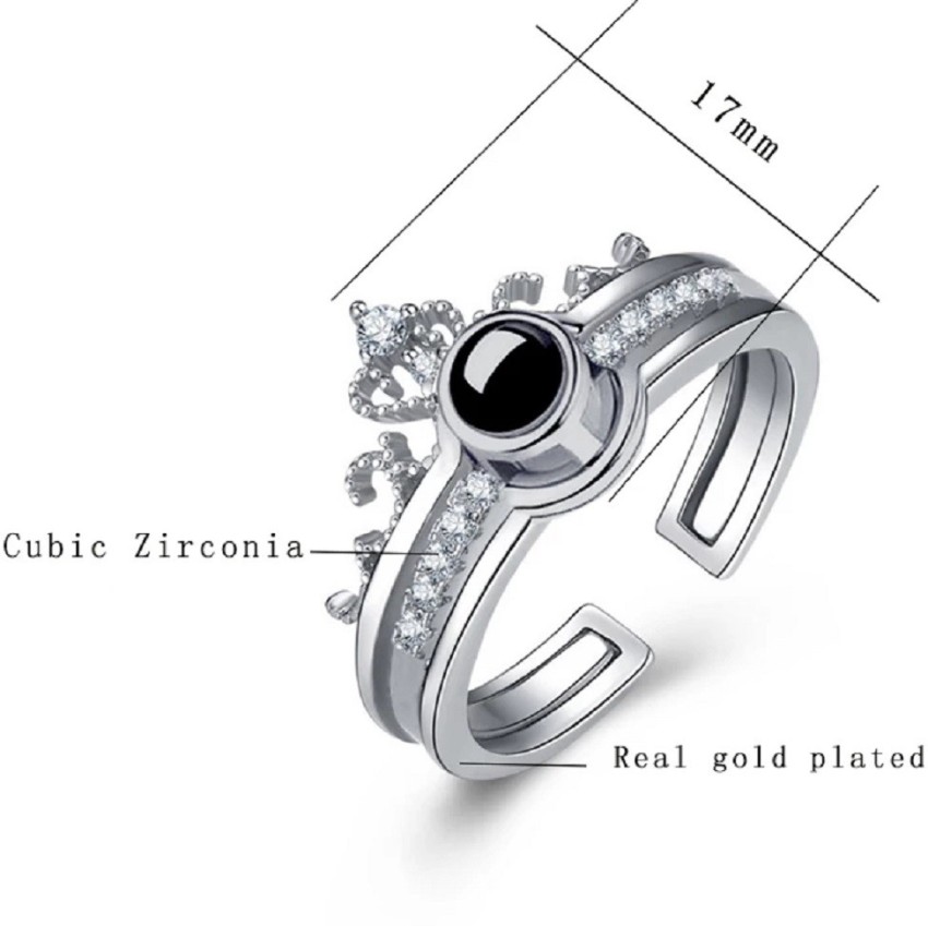 I love you silver on sale ring