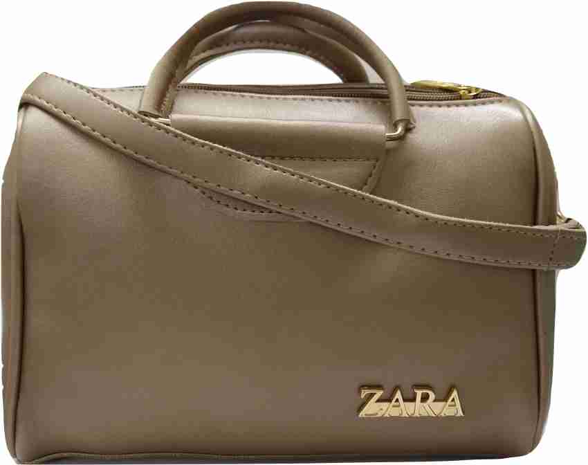 Zara Brown Sling Bag Trendy Silver - Price in India