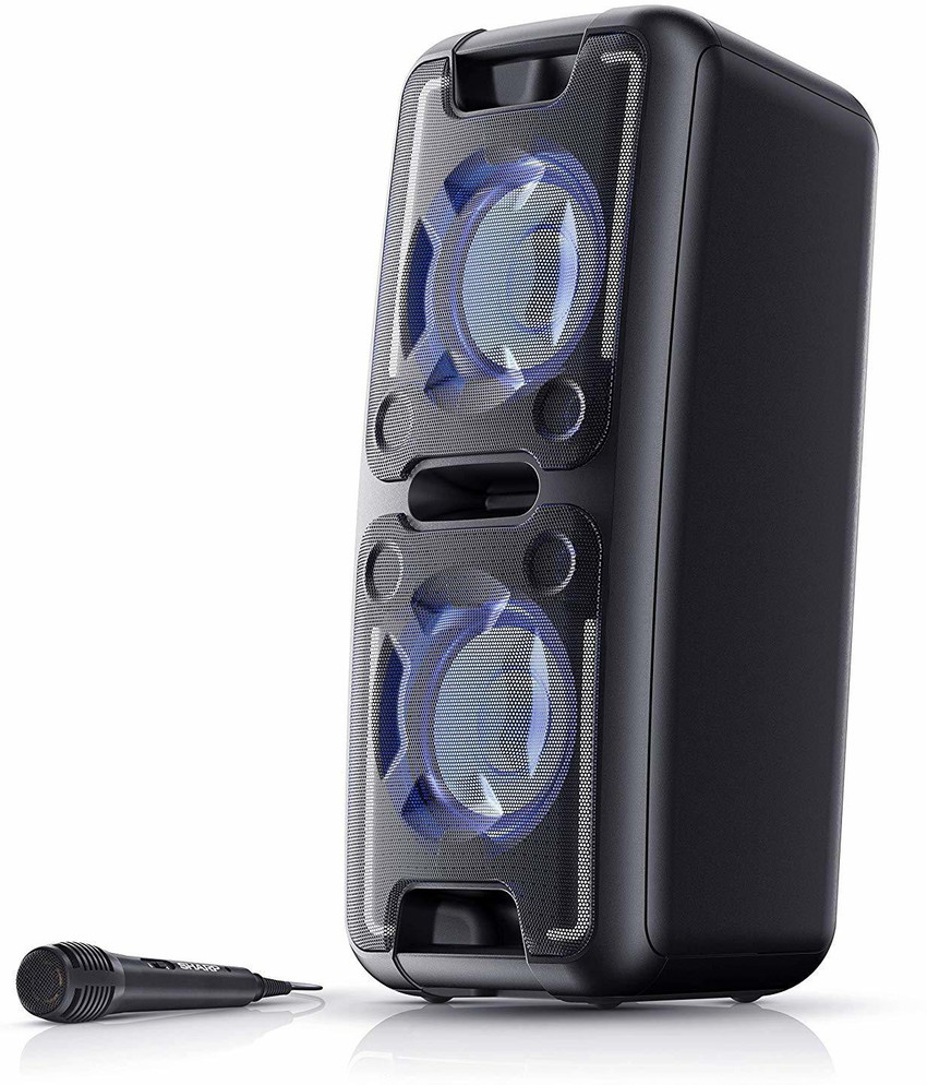 Sharper image portable led party speaker top