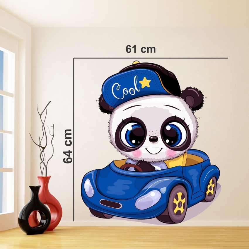 nirmal décor 61 cm Cool Panda With Car Magnetic Sticker Price in India - Buy  nirmal décor 61 cm Cool Panda With Car Magnetic Sticker online at Flipkart .com