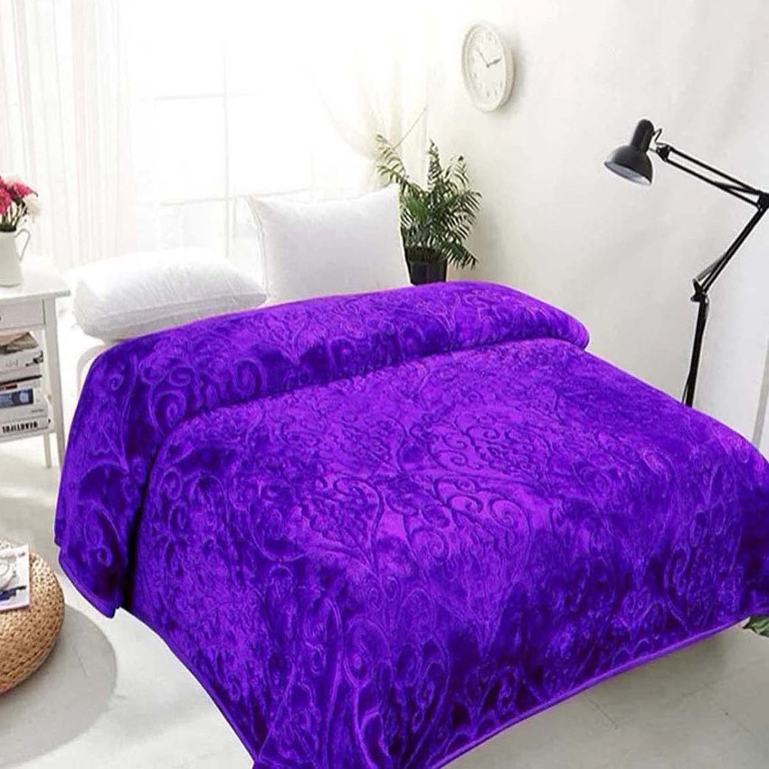 Radhika creation floral double mink blanket best sale