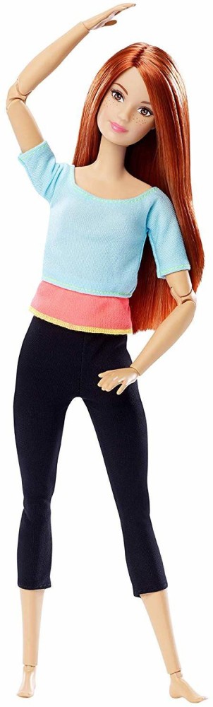 BARBIE Made To Move Doll, Light Blue Top - Made To Move Doll