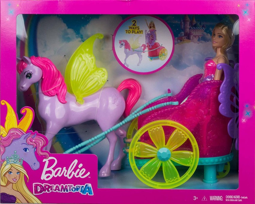 Barbie dreamtopia sweetville carriage and princesses costco on sale