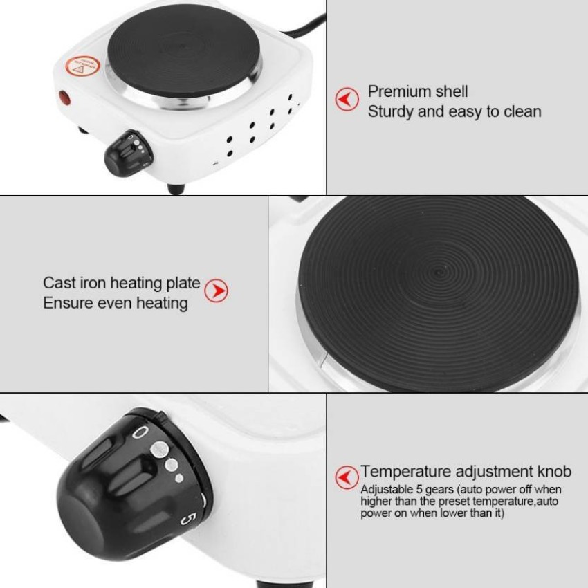 Small Electric Hot Plate Electric Hot Plate For Coffee 500W Heating Plate  Electric Beverage Warmer Mini Stove With Adjustable