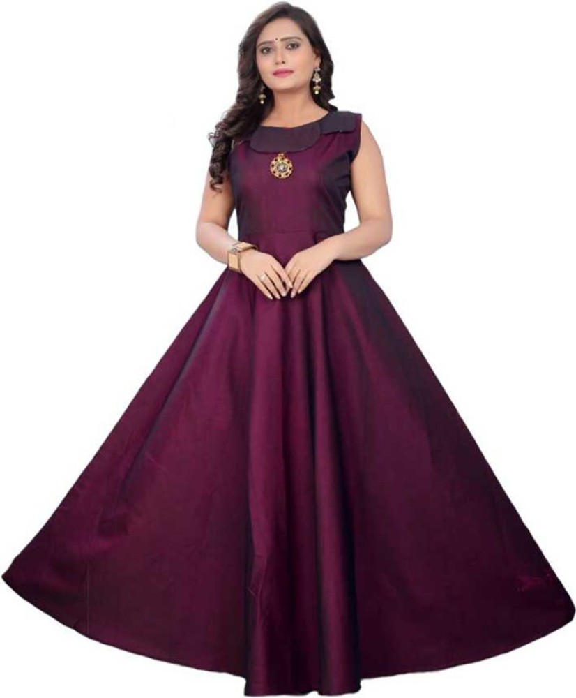 WHOOSEE Women Gown Pink Dress  Buy WHOOSEE Women Gown Pink Dress Online at  Best Prices in India  Flipkartcom