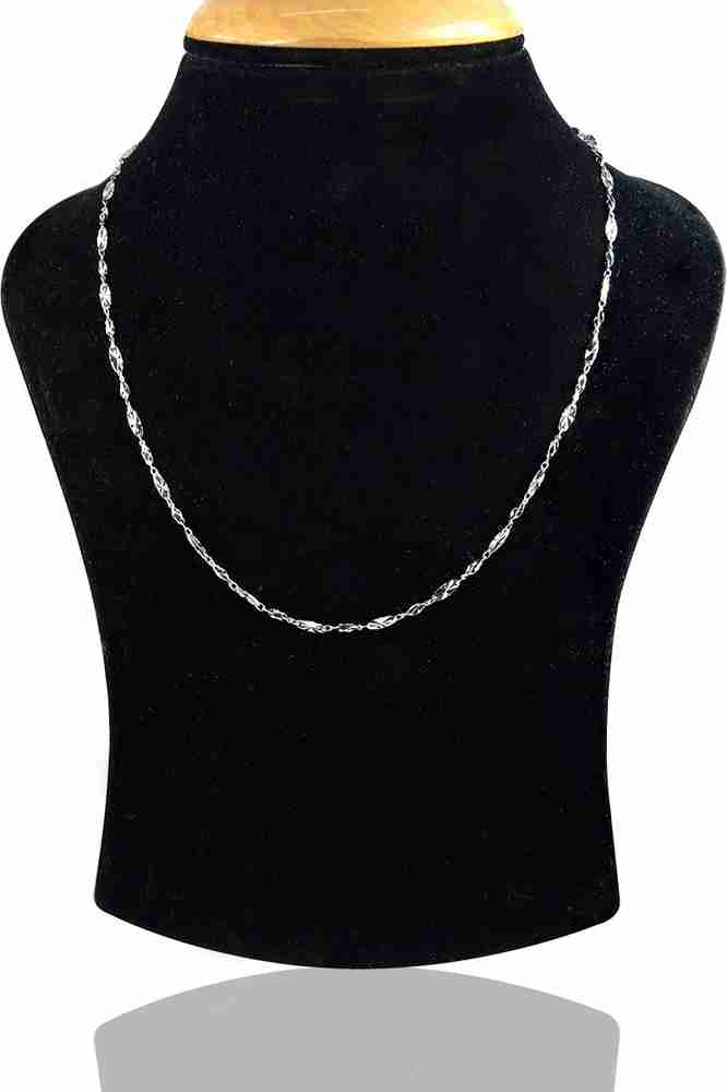Simple silver chain clearance design
