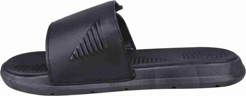 All black mens online slides