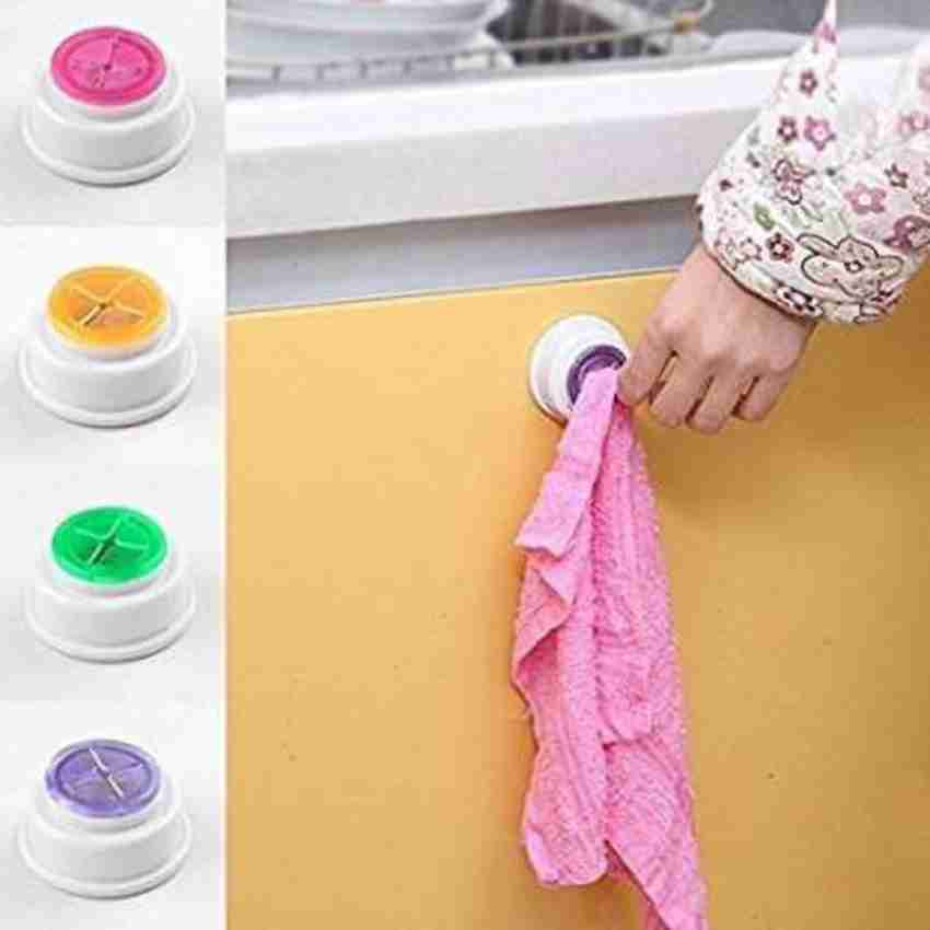 Favria Rubber Suction Pad Cloth Tea Towel Holder Rubber Push in