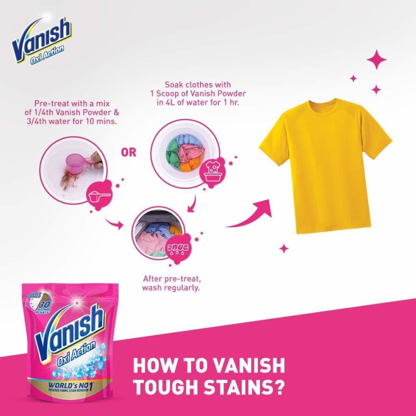Vanish oxi action (Pack of 2) Detergent Powder 800 g Price in