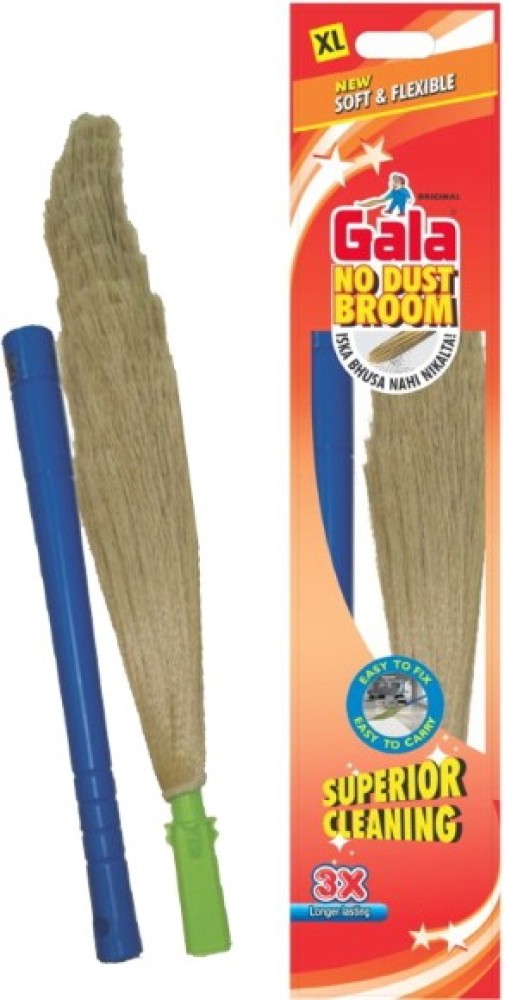 Gala No Dust Floor Broom-Freedom from New Broom Dust (Bhusa) -Indian Brush by Gala