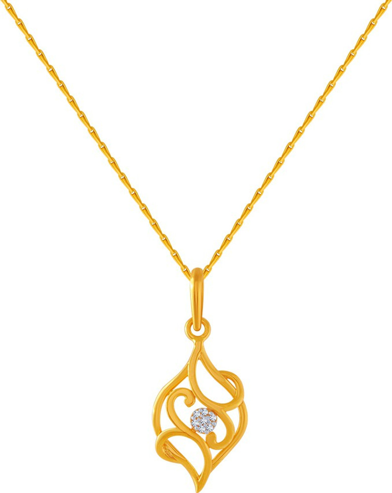 PC Chandra Jewellers GOLDLITES 14kt Yellow Gold Pendant Price in