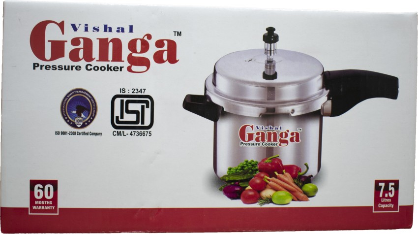 Vishal Ganga 7.5 L Pressure Cooker Price in India Buy Vishal