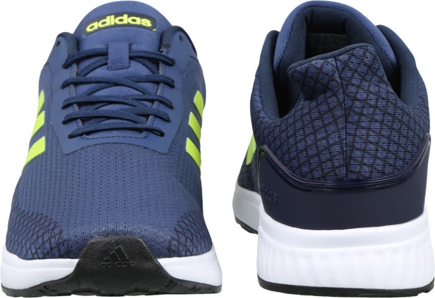 Adidas shoes clearance blue yellow stripes