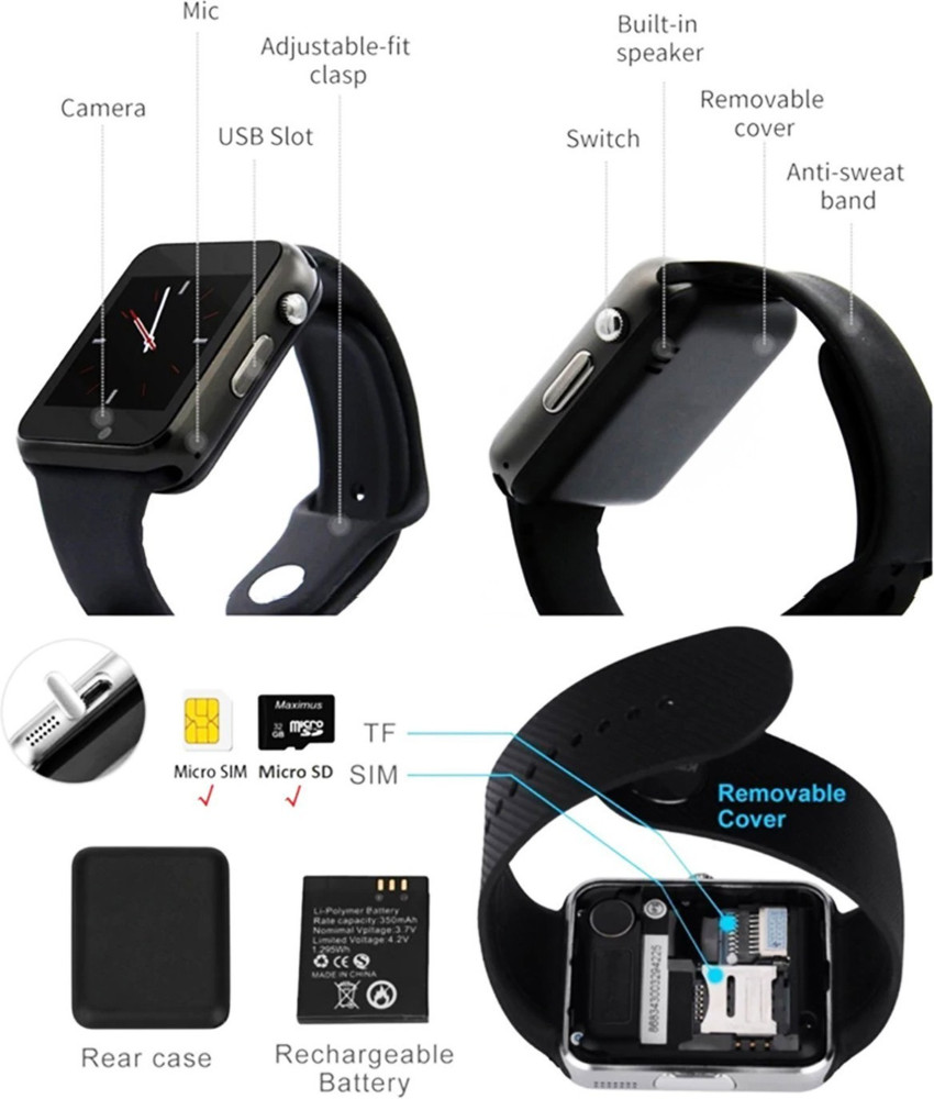 Time Up Bluetooth SIM Camera Android Smartwatch Smartwatch Price
