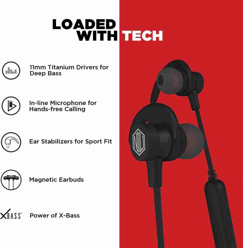Nu Republic Jaxx Sport with 11mm Titanium Drivers Magnetic Earbuds