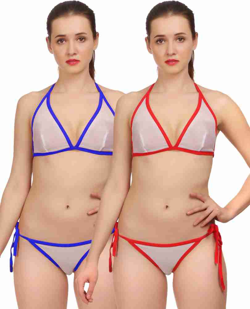 Buy Arousy-Women's Cotton Bra Panty Set for Women Lingerie Set  Undergarments (Pack of 2)(Size :30) Model No : Ruchi-Set_Bl,M Black,Maroon  at
