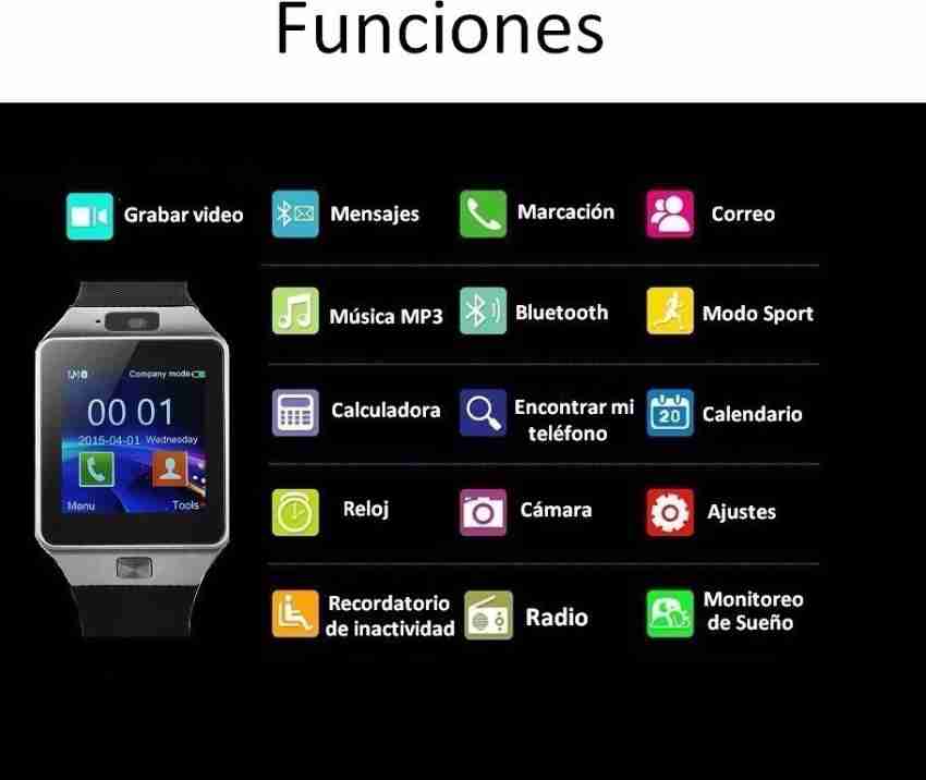 Funciones del smartwatch online dz09