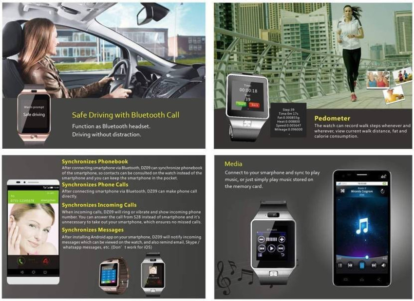Apache dz09 hotsell smartwatch app