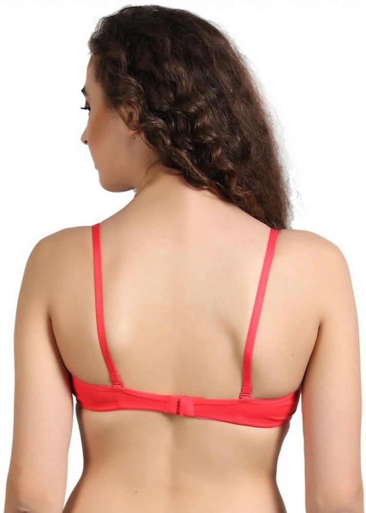 Groversons Paris Beauty by Groversons Paris Beauty Non padded non wired  full coverage seamless T-shirt bra (Coral) Women T-Shirt Non Padded Bra -  Buy Groversons Paris Beauty by Groversons Paris Beauty Non