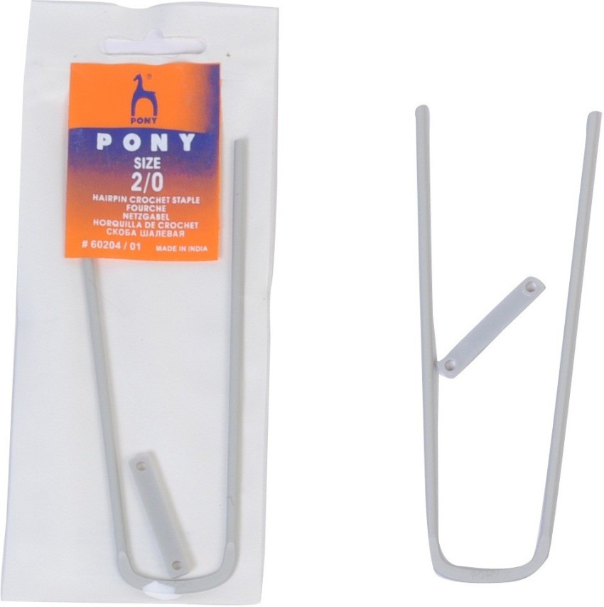 Pony Aluminum Hairpin Crochet Staple - U Pin, Size 2/0, Crochet & Fork lace  Loom Knitting Pin Price in India - Buy Pony Aluminum Hairpin Crochet Staple  - U Pin, Size 2/0
