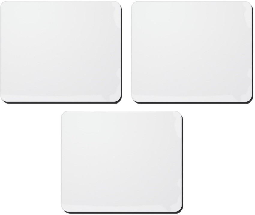 ESG Plain White Mouse pad Set of 3 Mousepad - ESG 