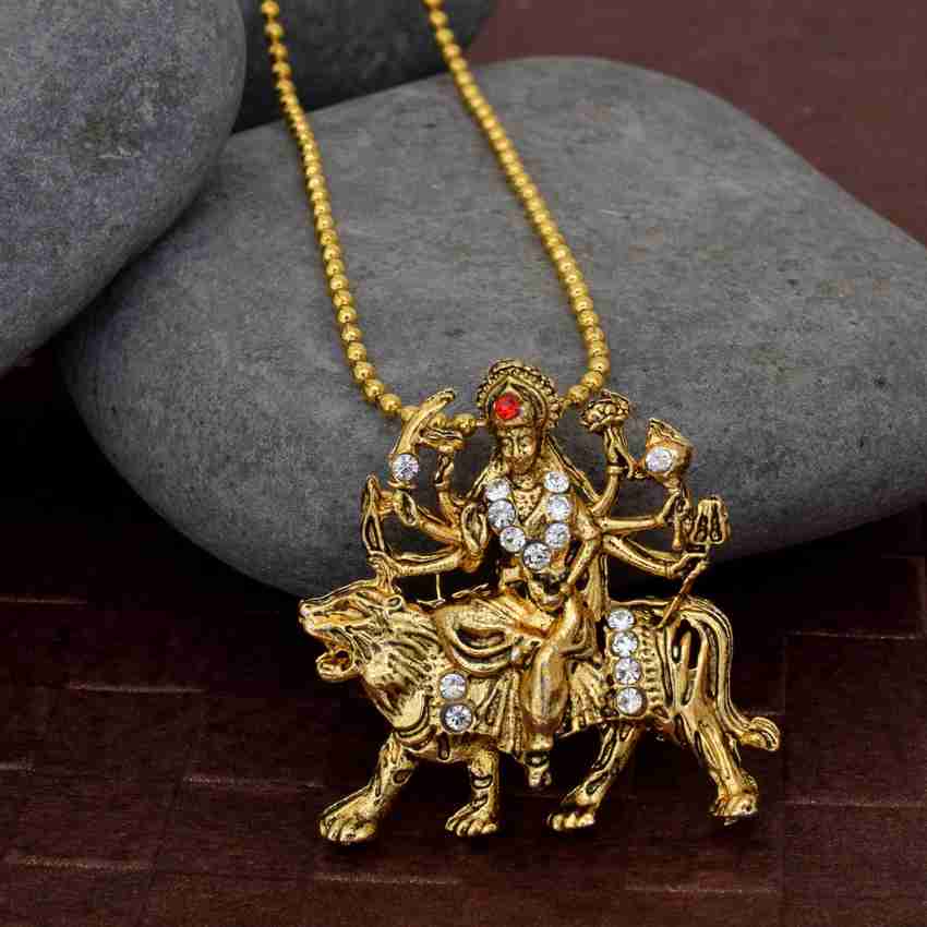 Durga locket gold hot sale