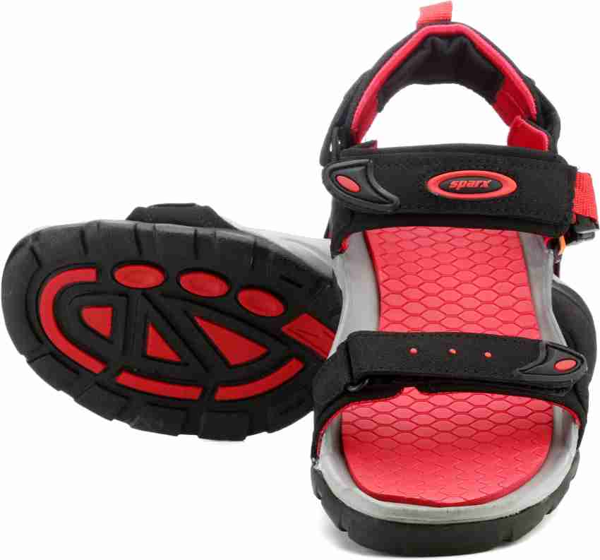 Sparx Sparx Men SS 502 Black Red Floater Sandals Men Black Red Sports Sandals