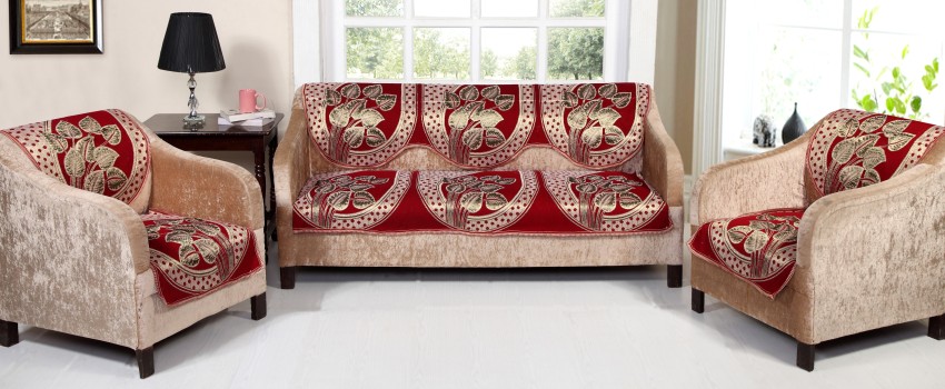 Nendle Cotton Abstract Sofa Cover Price in India - Buy Nendle Cotton  Abstract Sofa Cover online at