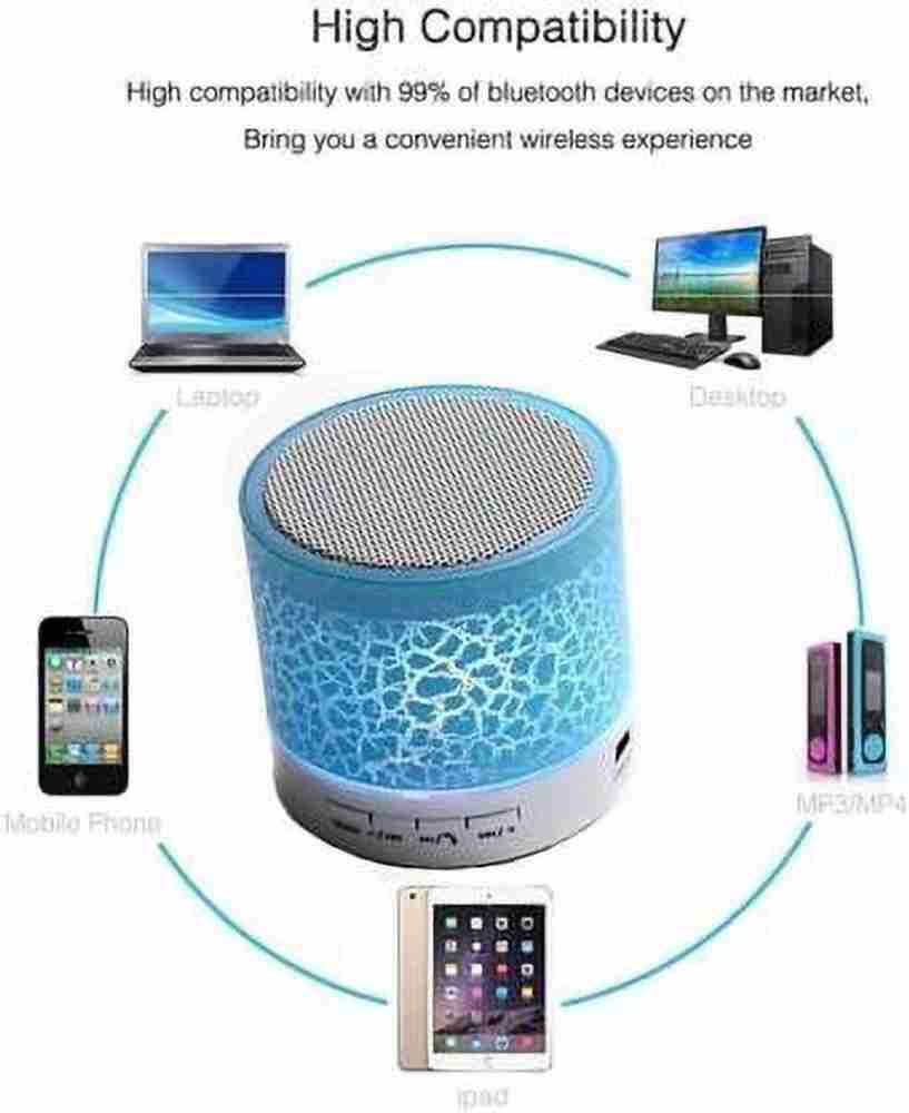 Wireless speaker with led flashing lights sales