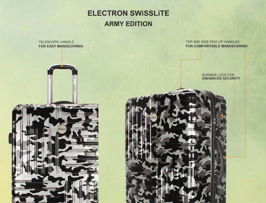 Electron Swisslite Army Edition Hardsided Polycarbonate Luggage