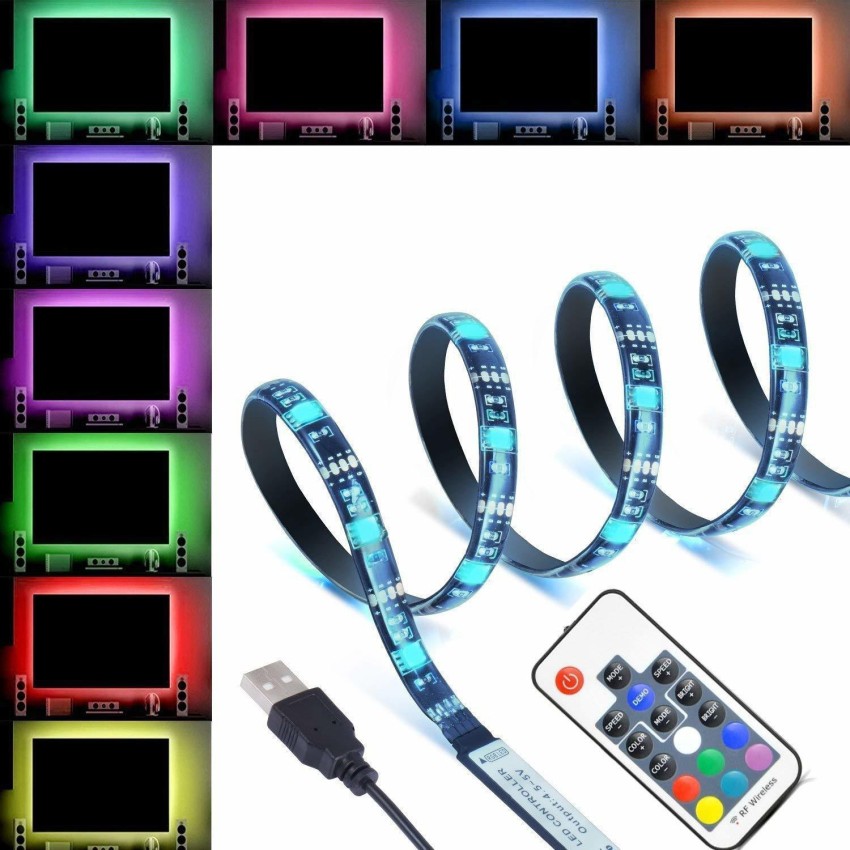 LED Flexible Strip Light Multi Color 5V USB Powered Mini controller (4 –  Xergy