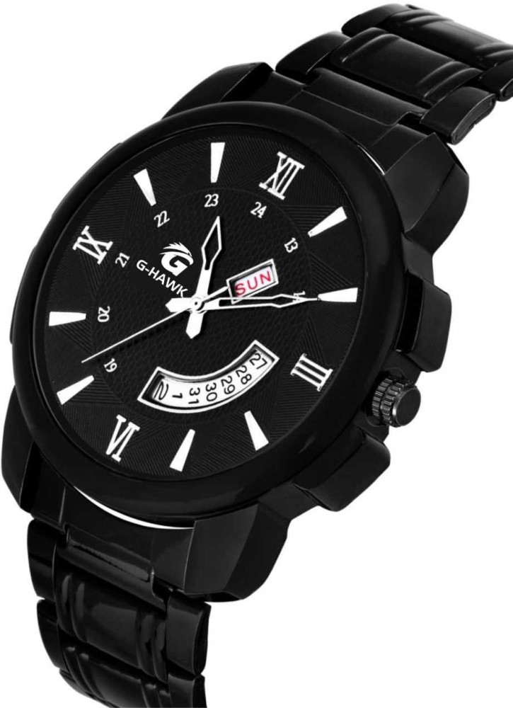 Black chain watch online men