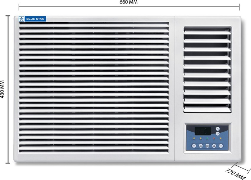 blue star 2 ton ac price window