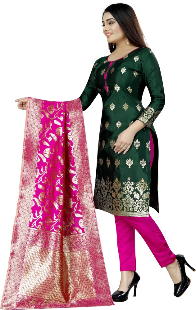 Silk dress material outlet flipkart