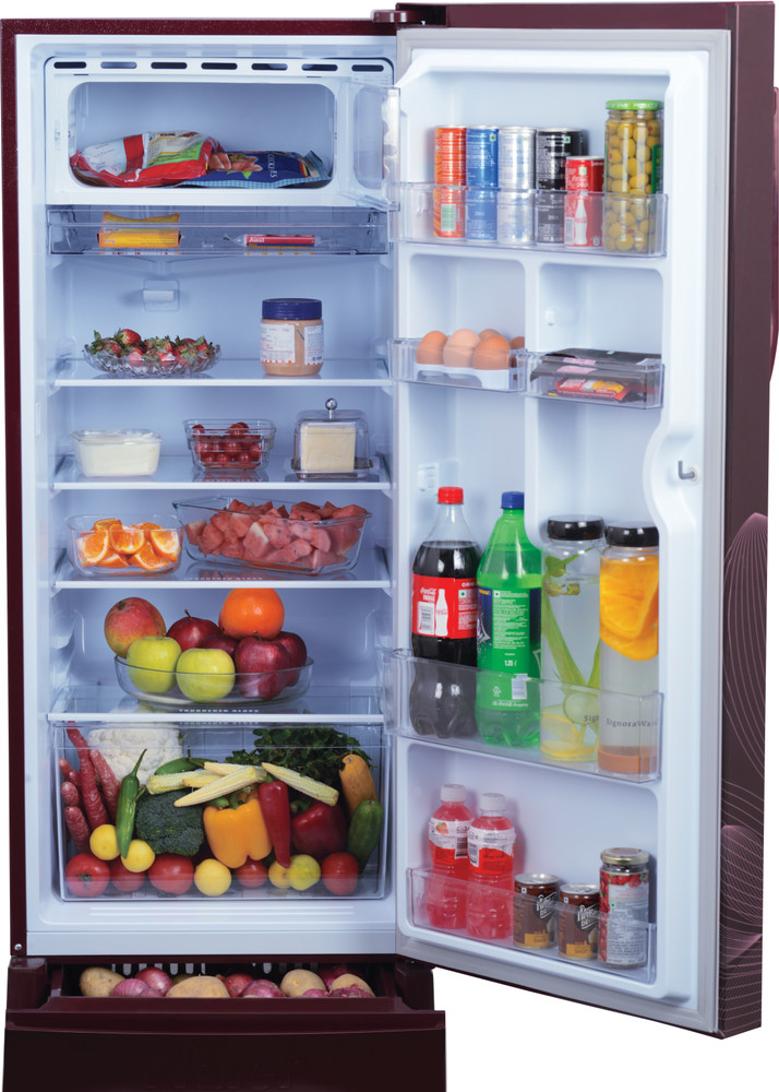 Haier mirror glass store refrigerator single door