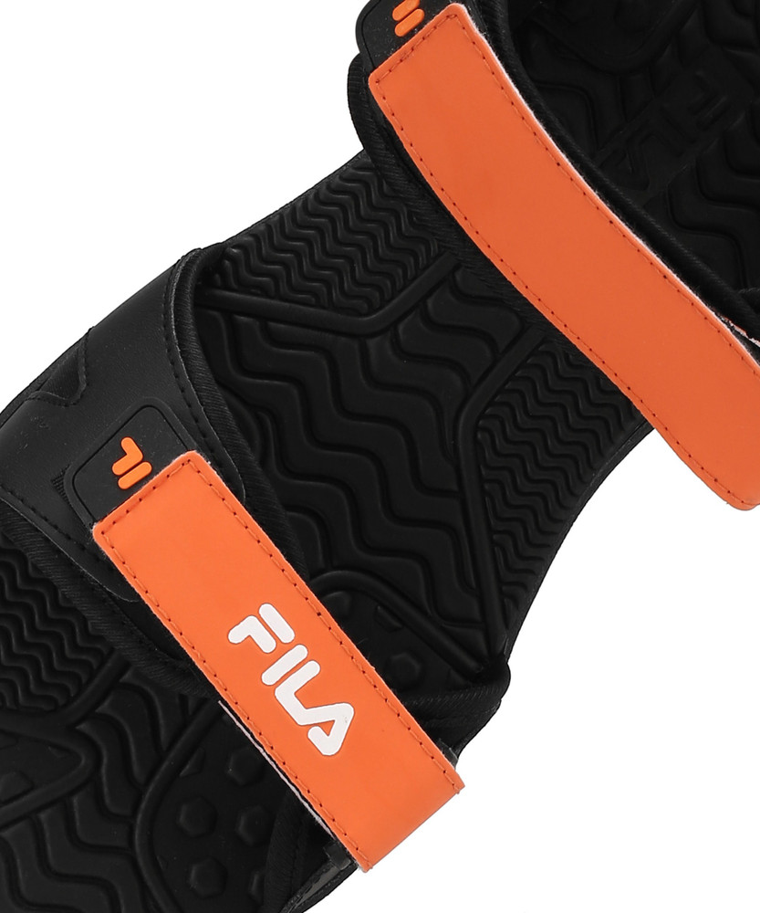 Orange outlet fila slides