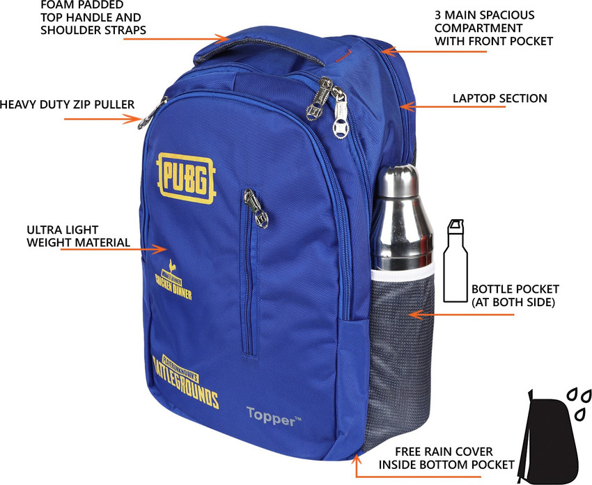 Flipkart Topper Nylon Super Pubg Survival School Bag with