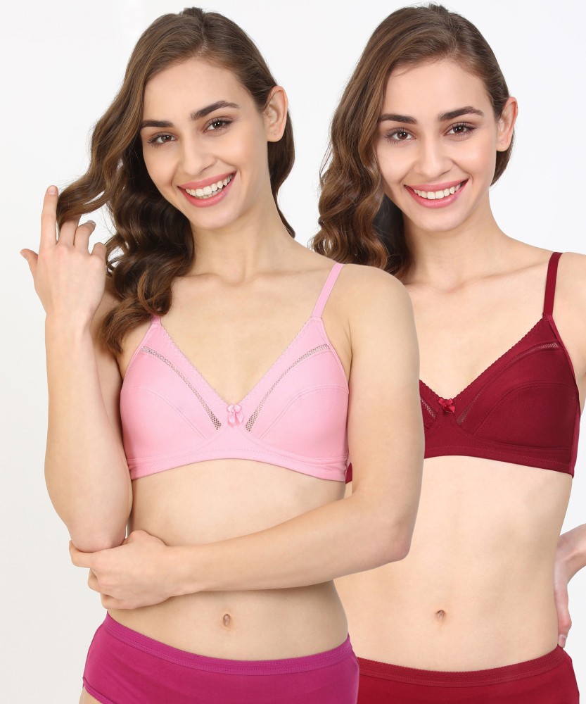 BODYCARE Smooth Seamless Bra in Mehroon Colour with Detachable