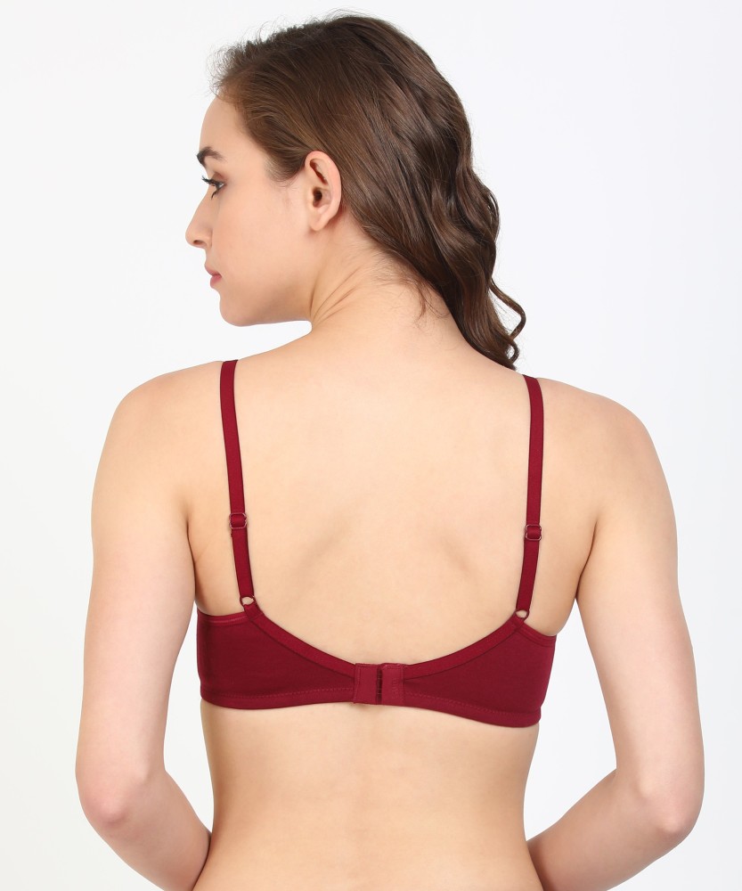 BODYCARE Smooth Seamless Bra in Mehroon Colour with Detachable