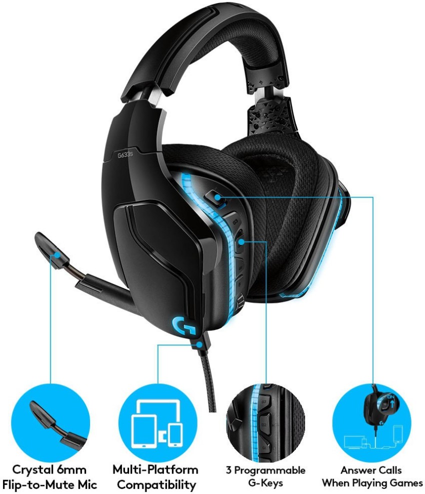 Logitech G633S Wired Gaming Price in India Buy Logitech G633S Wired Gaming Online Logitech Flipkart