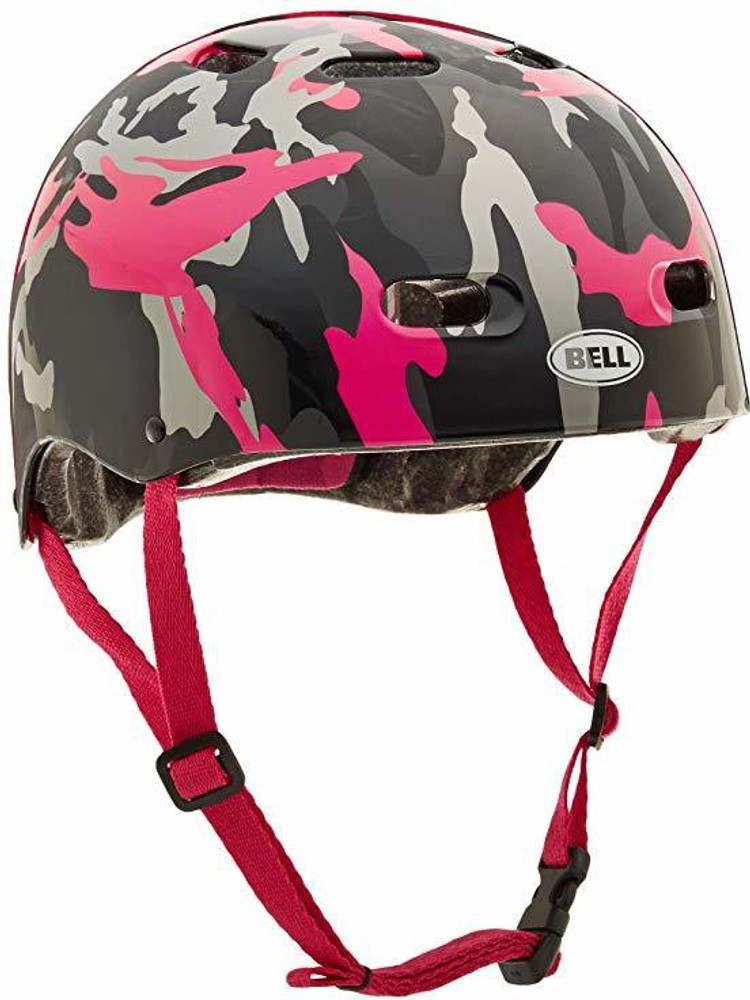 BELL Youth Bike Candy Multisport Helmet Black Pink Camo CAT 6369