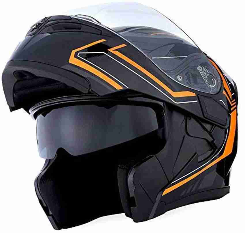 Flip up dual visor helmet sales