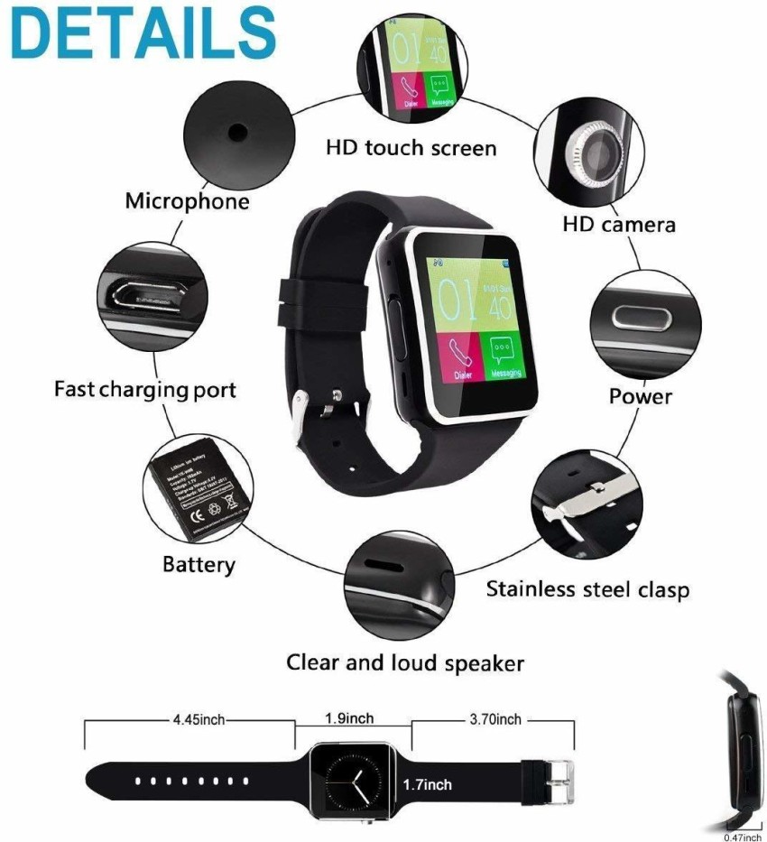 Smartwatch x6 2024 fiche technique