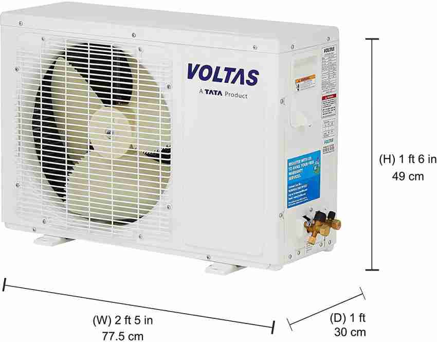 voltas split ac 123 dzx 1 ton 3 star