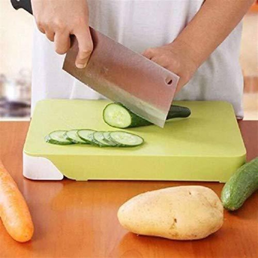 Stainless Steel Kitchen 5-Pcs Knife Set with Wooden Chopping Board