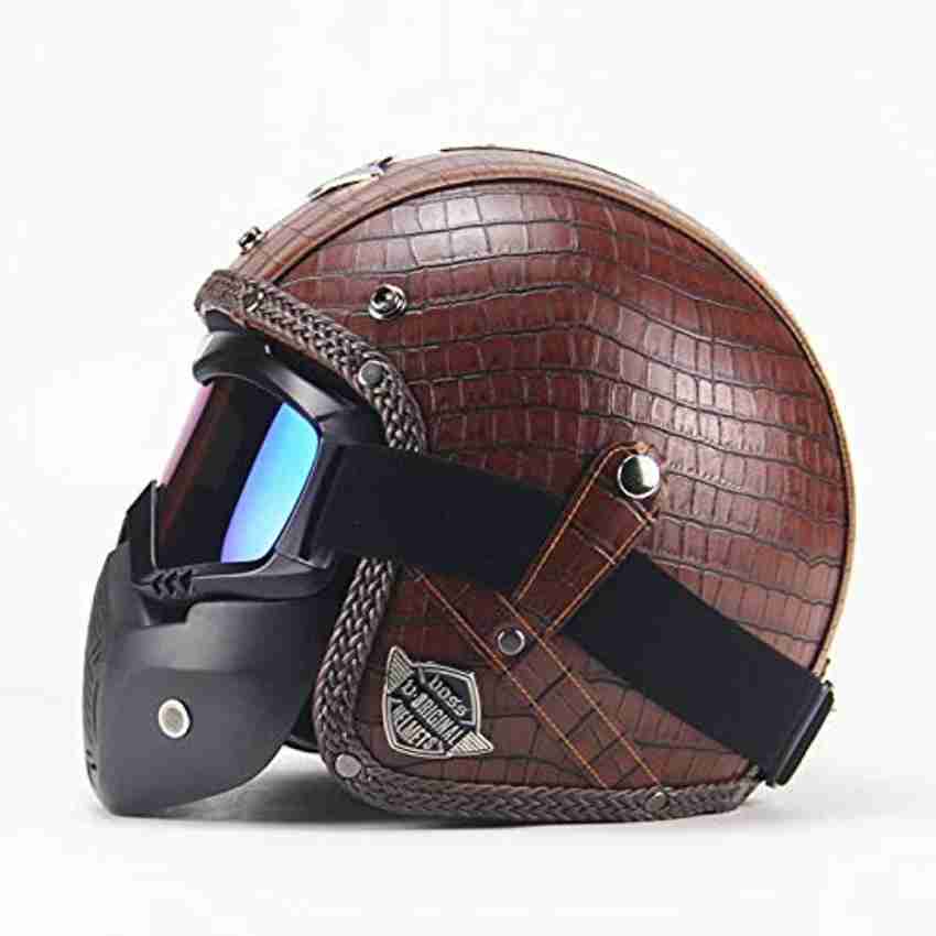 Leather up hot sale helmets