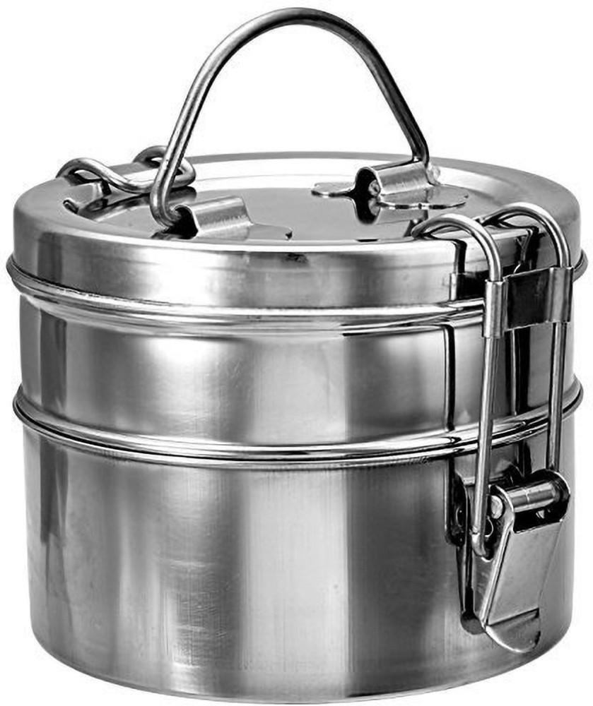 2 Tier Indian-Tiffin Stainless Steel Small Tiffin Lunch Box