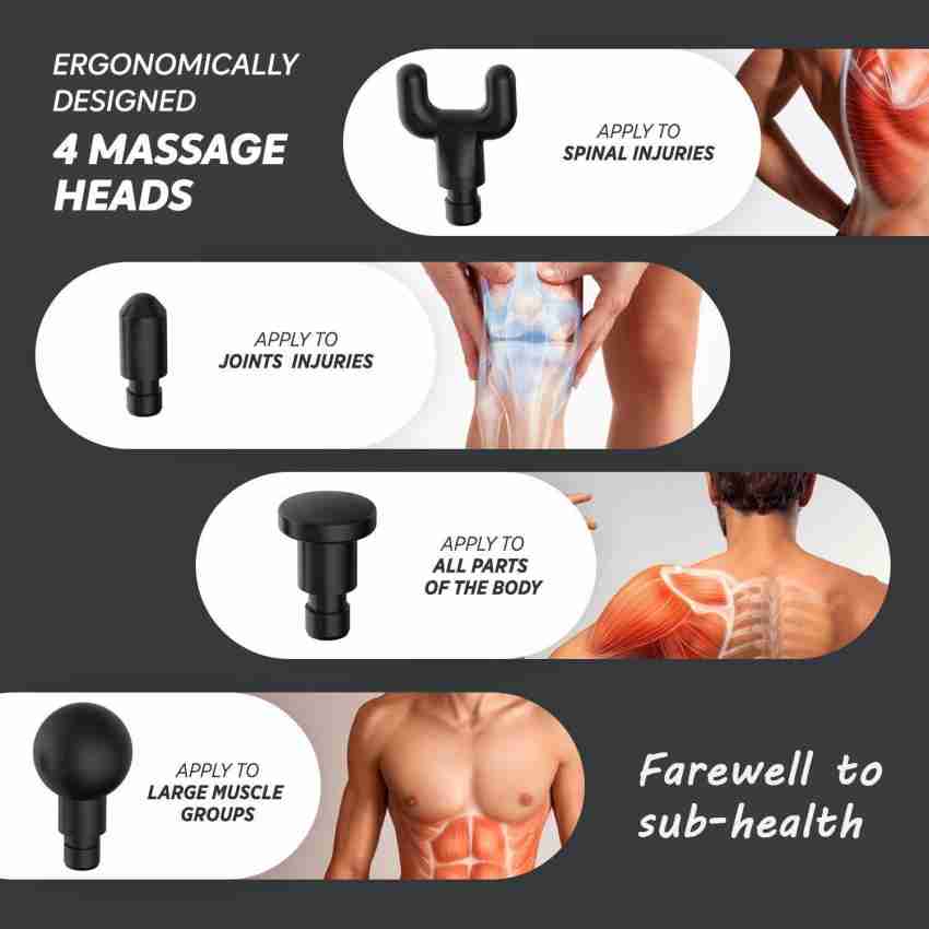 ADA Fascial Leg Deep Vibration Muscle Body Relaxation Electric Fitness  Equipment Massage Hammer Shock Pain Relief Massager Massager - ADA 