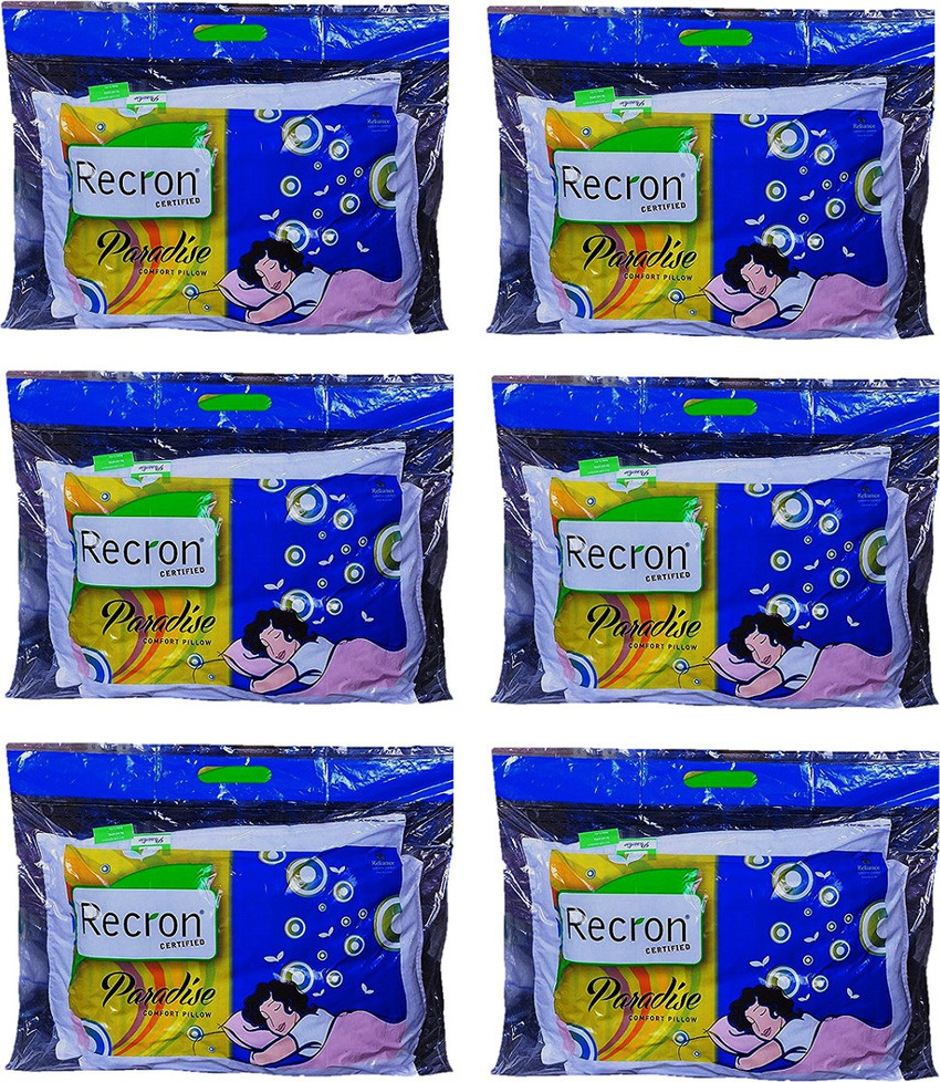 RECORN Cotton Solid Sleeping Pillow Pack of 6 Buy RECORN Cotton